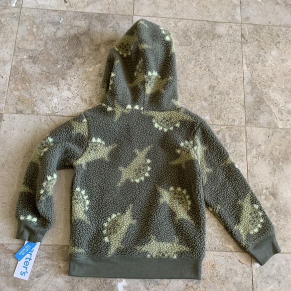 Carters Kids 2 Piece Set Fleece Dinosaur Hoodie Sweatshirt & Pants 3T Toddler - Picture 10 of 10
